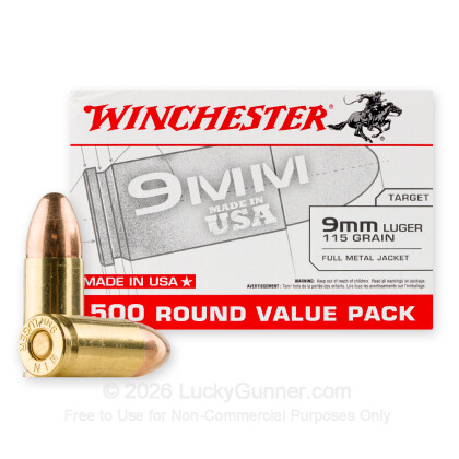 Image 1 of Winchester 9mm Luger (9x19) Ammo