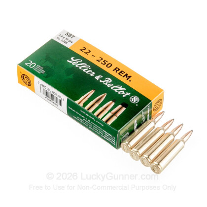 Image 3 of Sellier & Bellot .22-250 Remington Ammo