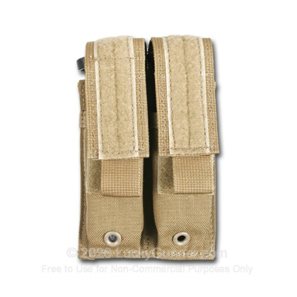 Large image of Double Magazine Pouch MOLLE Loop Pistol Blackhawk Coyote Tan For Sale