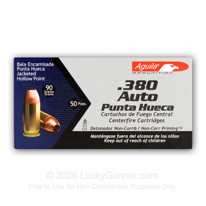 Image 7 of Shop by Popular Brand from Aguila Image 7 of Aguila .380 Auto (ACP) Ammo