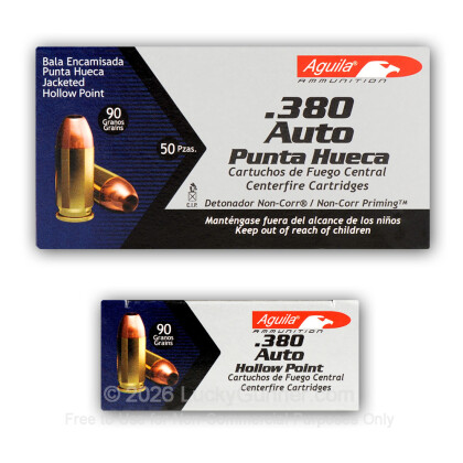 Image 5 of Shop by Popular Brand from Aguila Image 5 of Aguila .380 Auto (ACP) Ammo