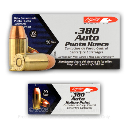 Image 7 of Shop by Popular Brand from Aguila Image 7 of Aguila .380 Auto (ACP) Ammo