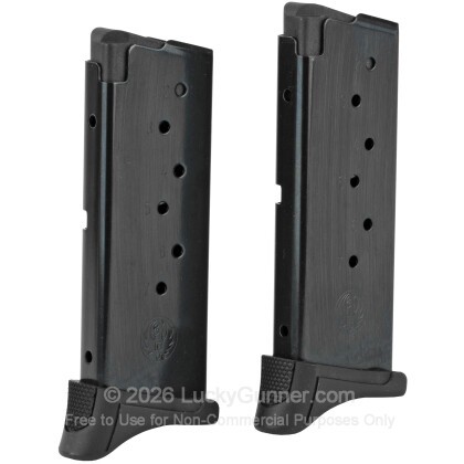 Large image of Ruger LC9/LC9s/EC9s 7rd Magazines - 9mm - Black - 2 Magazines For Sale