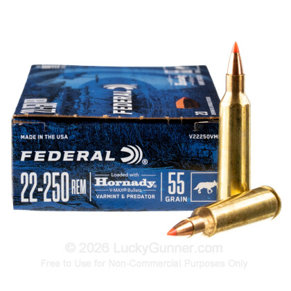 Image 2 of Federal .22-250 Remington Ammo