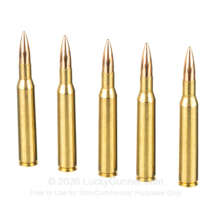 Large image of Premium 270 Ammo For Sale - 150 Grain VLD Hunting Ammunition in Stock by HSM Trophy Gold - 20 Rounds