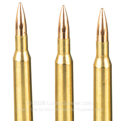 Large image of Premium 270 Ammo For Sale - 150 Grain VLD Hunting Ammunition in Stock by HSM Trophy Gold - 20 Rounds