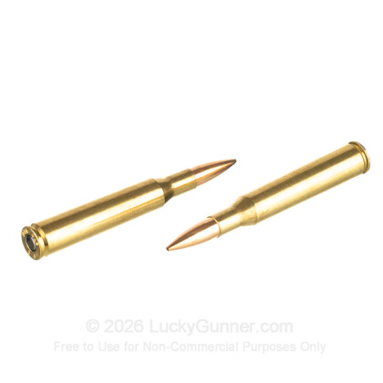 Large image of Premium 270 Ammo For Sale - 150 Grain VLD Hunting Ammunition in Stock by HSM Trophy Gold - 20 Rounds