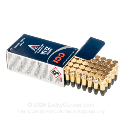 Image 3 of 22 LR Ammo from CCI Image 3 of CCI .22 Long Rifle (LR) Ammo