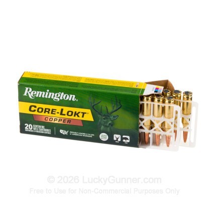 Large image of Remington Core-Lokt Copper 243 Ammo For Sale - 85 Grain SCHP - 20 Rounds