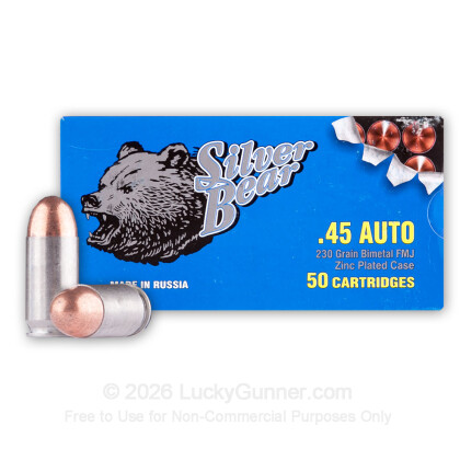 Image 2 of 45 ACP Ammo from Silver Bear Image 2 of Silver Bear .45 ACP (Auto) Ammo