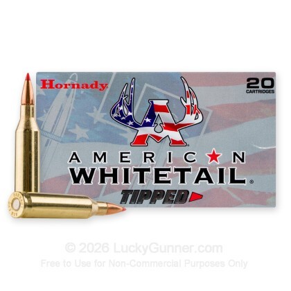 Large image of Hornady American Whitetail Tipped 243 Ammo For Sale - 95 Grain SST - 20 Rounds