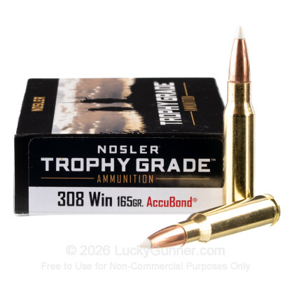 Image 2 of Nosler Ammunition .308 (7.62X51) Ammo