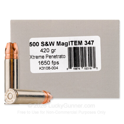 Image 1 of Underwood .500 S&W Magnum Ammo