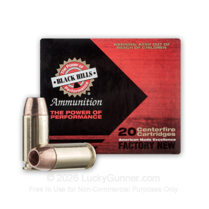 Large image of Premium 40 S&W Ammo For Sale - 140 Grain TAC-XP Ammunition in Stock by Black Hills - 20 Rounds