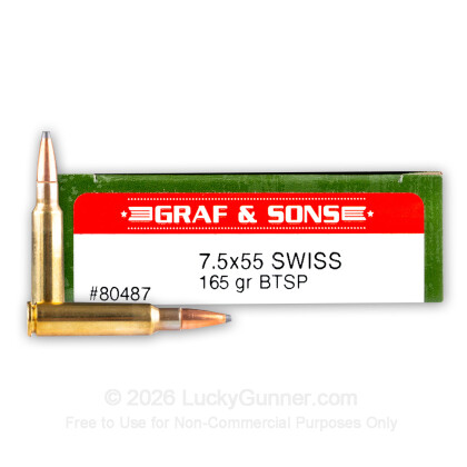 Image 1 of Hornady Ammo from Hornady Image 1 of Hornady 7.5x55 Swiss Ammo