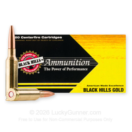 Large image of Premium 6.5 Creedmoor Ammo For Sale - 130 Grain Dual Performance Ammunition in Stock by Black Hills Gold - 20 Rounds
