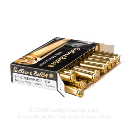 Image 5 of 6.5mm Creedmoor Ammo from Sellier & Bellot Image 5 of Sellier & Bellot 6.5mm Creedmoor Ammo