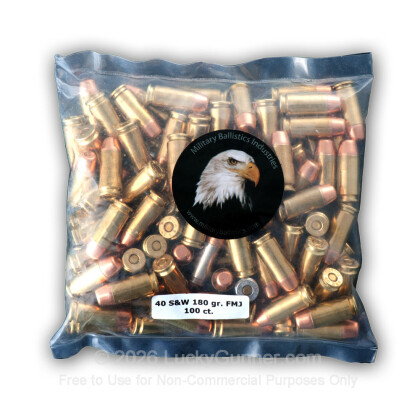 Image 6 of Military Ballistics Industries .40 S&W (Smith & Wesson) Ammo