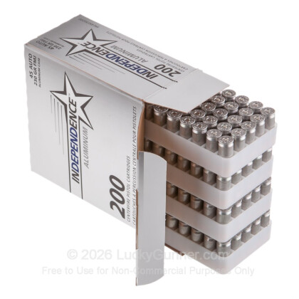 Large image of Bulk 45 ACP Ammo For Sale - 230 Grain FMJ Ammunition in Stock by Independence (Aluminum) - 200 Rounds
