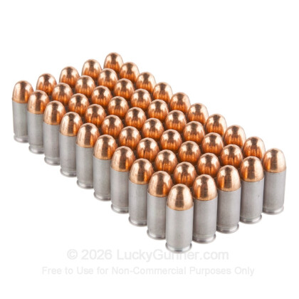 Large image of Bulk 45 ACP Ammo For Sale - 230 Grain FMJ Ammunition in Stock by Independence (Aluminum) - 200 Rounds