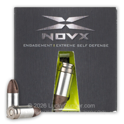 Large image of Premium 9mm Ammo For Sale - 65 Grain ARX Ammunition in Stock by NovX Engagement: Extreme - 26 Rounds