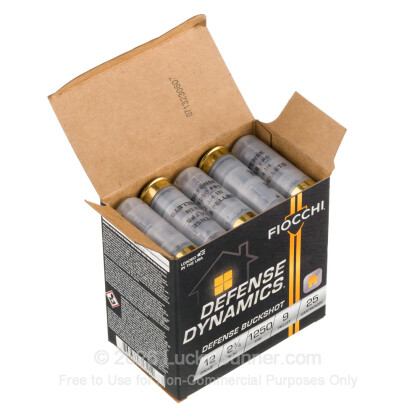 Large image of Fiocchi 12 Gauge Ammo For Sale - 2-3/4” #1 Buck - 25rds