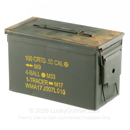 Large image of 9mm Green Used Mil-Spec Ammo Cans For Sale