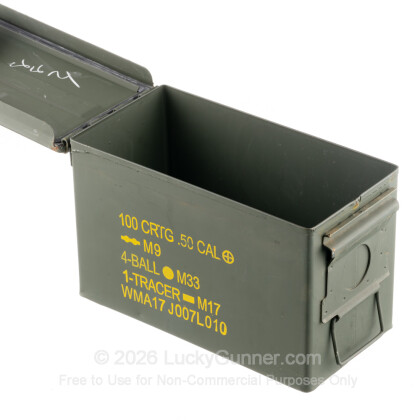 Large image of 9mm Green Used Mil-Spec Ammo Cans For Sale