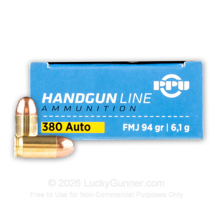 Image 2 of Shop by Popular Brand from Prvi Partizan Image 2 of Prvi Partizan .380 Auto (ACP) Ammo