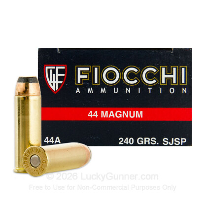 Large image of 44 Magnum Ammo For Sale - 240 gr JSP Ammunition In Stock by Fiocchi