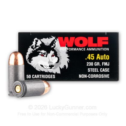 Image 1 of 45 ACP Ammo from Wolf Image 1 of Wolf .45 ACP (Auto) Ammo