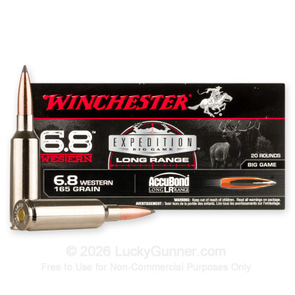 Large image of Winchester 6.8 Western Ammo For Sale - 165gr ABLR - 20rds