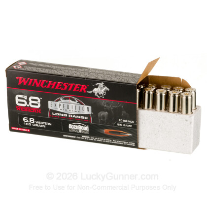 Large image of Winchester 6.8 Western Ammo For Sale - 165gr ABLR - 20rds