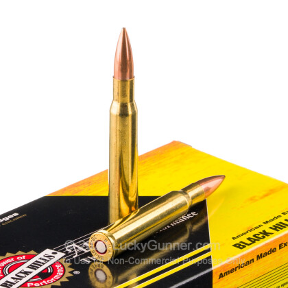 Large image of Premium 30-06 Ammo For Sale - 168 Grain HPBT Ammunition in Stock by Black Hills Gold Match - 20 Rounds