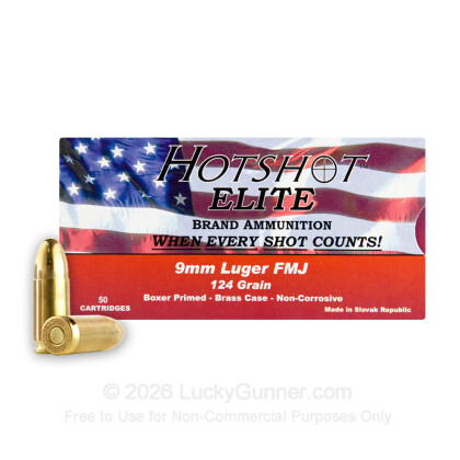 Image 2 of Hotshot Ammunition 9mm Luger (9x19) Ammo
