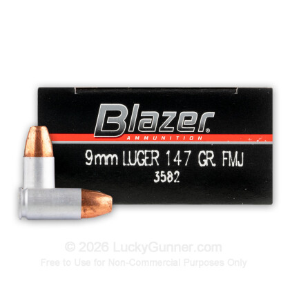 Image 1 of 9mm Ammo from Blazer Image 1 of Blazer 9mm Luger (9x19) Ammo