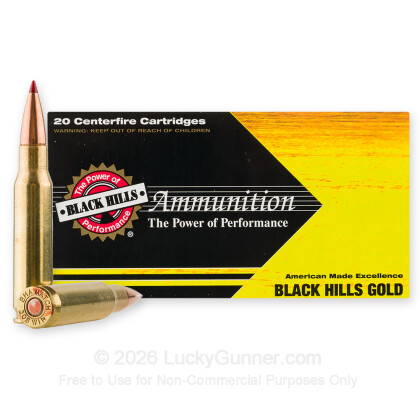 Large image of Black Hills Gold 308 Ammo For Sale - 150 Grain CX - 20 Rounds