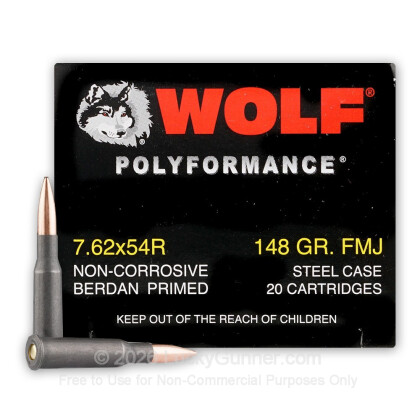Image 2 of Wolf 7.62x54r Ammo