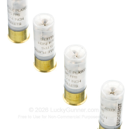 Large image of Cheap 12 Gauge Ammo For Sale - 2-3/4” 9 Pellets #1 Buckshot Ammunition in Stock by Fiocchi - 80 Rounds in Field Box