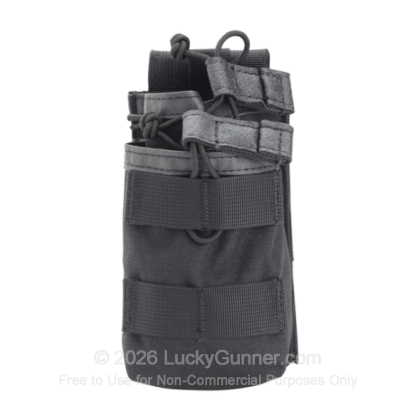 Large image of S.T.R.I.K.E. Tier Stacked M16/M4/PMAG Double Magazine Pouch - Blackhawk - Black