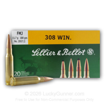 Image 1 of Sellier & Bellot Ammo from Sellier & Bellot Image 1 of Sellier & Bellot .308 (7.62X51) Ammo