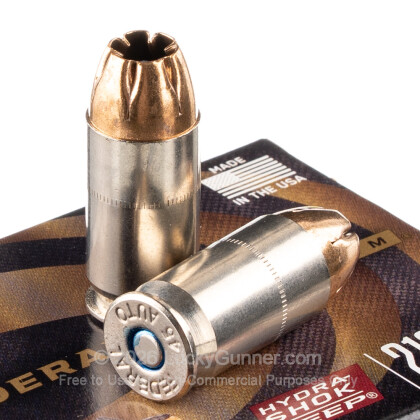 Large image of Premium 45 ACP Ammo For Sale - 210 Grain Jacketed Hollow Point Ammunition in Stock by Federal Hydra-Shok Deep - 20 Rounds