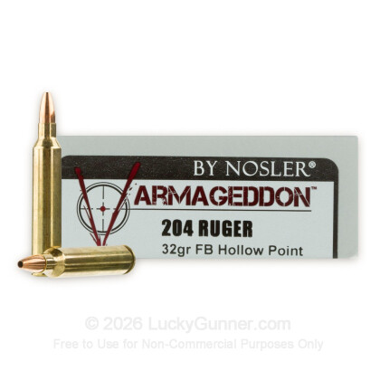 Image 1 of 204 Ruger Ammo from Nosler Ammunition Image 1 of Nosler Ammunition .204 Ruger Ammo