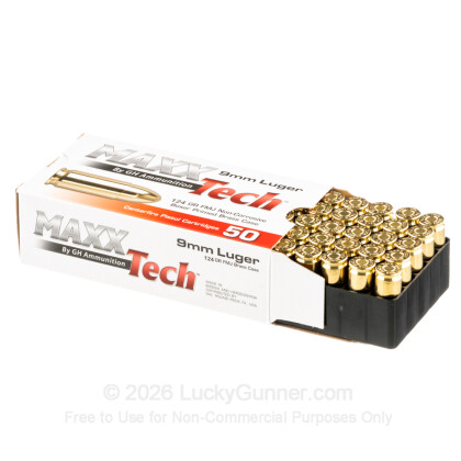 Image 3 of MaxxTech 9mm Luger (9x19) Ammo