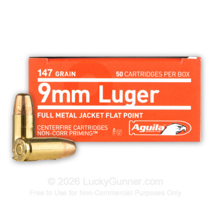 Image 2 of 9mm Ammo from Aguila Image 2 of Aguila 9mm Luger (9x19) Ammo