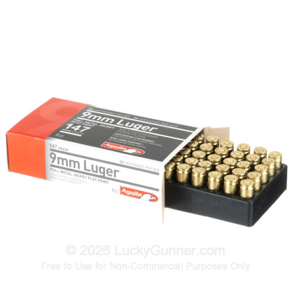 Image 3 of 9mm Ammo from Aguila Image 3 of Aguila 9mm Luger (9x19) Ammo