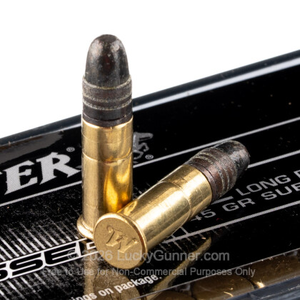 Large image of Premium 22 LR Ammo For Sale - 45 Grain CPRN Ammunition in Stock by Winchester Super Suppressed - 100 Rounds