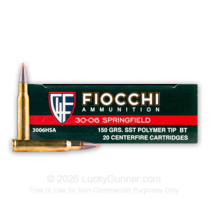 Large image of .30-06 Springfield Ammo - Fiocchi Extrema Hunting 150gr SST - 200 Rounds