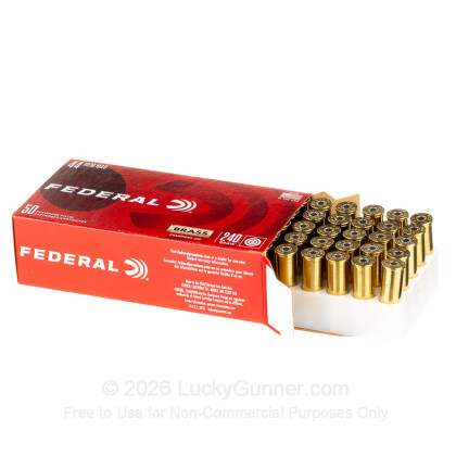Large image of Cheap 44 Mag Ammo For Sale - 240 Grain JHP Ammunition in Stock by Federal Champion - 50 Rounds