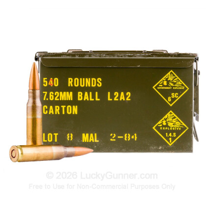 Image 1 of Military Surplus .308 (7.62X51) Ammo